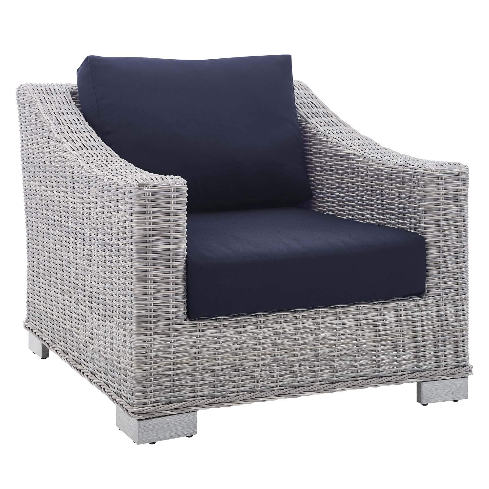 Modway Conway Armchair and Ottoman Set - Thumbnail 3