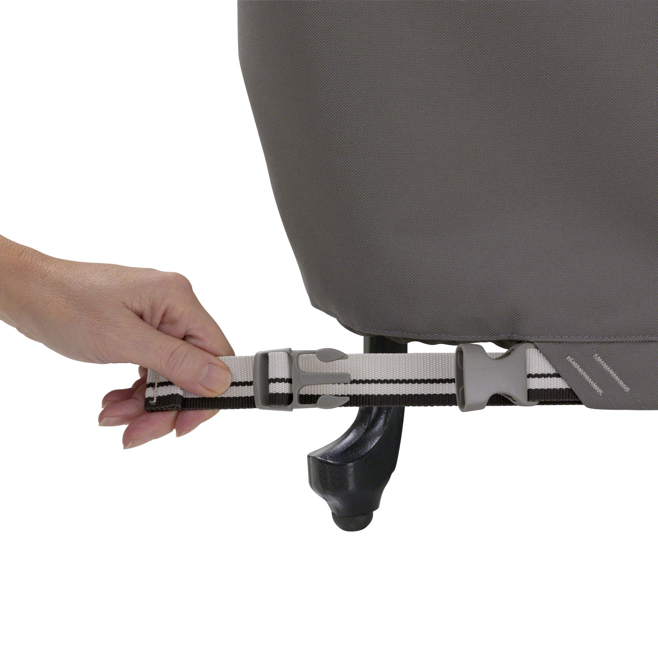 Classic Accessories Ravenna Water-Resistant 38 Inch Rectangular Patio Ottoman/Table Cover, Outdoor Table Cover