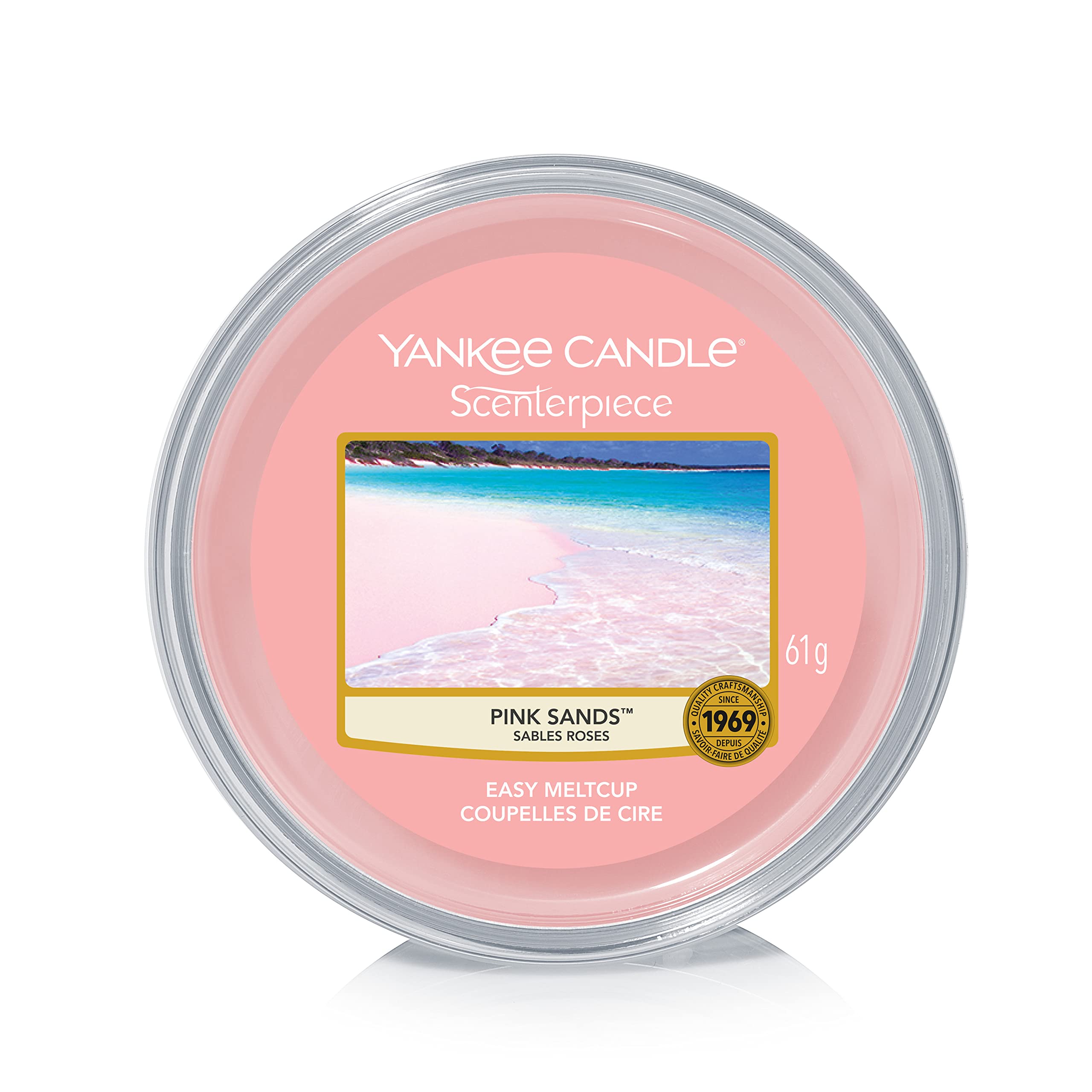 Yankee Candle 5038580055245 Melt Cup Scenterpiece Pink Sands YMCPS1, one Size, 