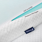 Mattress Topper Cover Queen Size, 1-2 Inch Zippered Viscose Made From Bamboo Foam Mattress Topper Removable Protector, Memory Fo