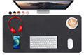 Sujayu Dual Sided Pu Leather Desk Pad, Mouse Pad, Office Desk Mat, Non-Slip Laptop Desk Pad, Waterproof Desk Writing Pad For Off