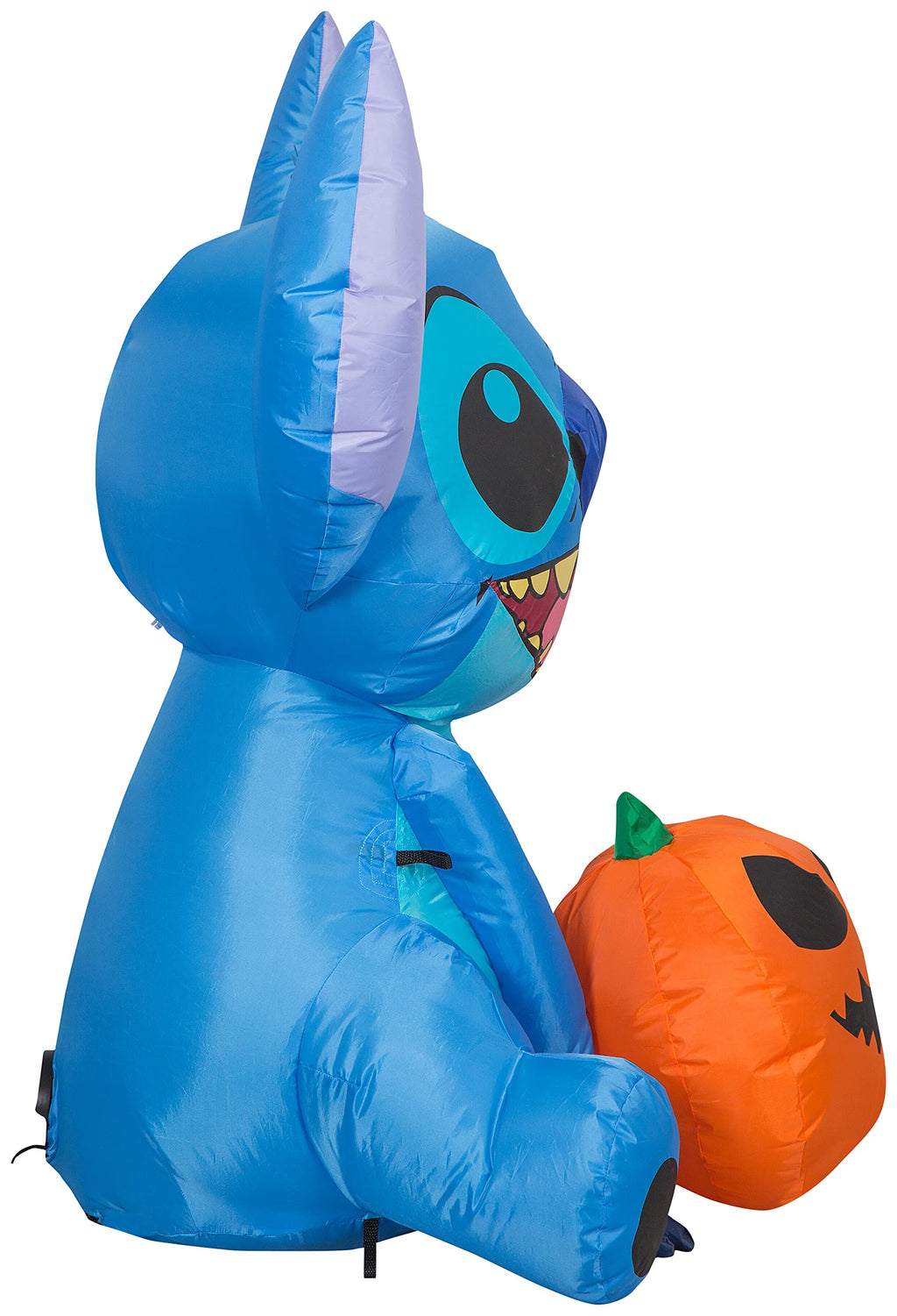 Gemmy Airblown Stitch W/Jol Disney, 3 Ft Tall, Multi