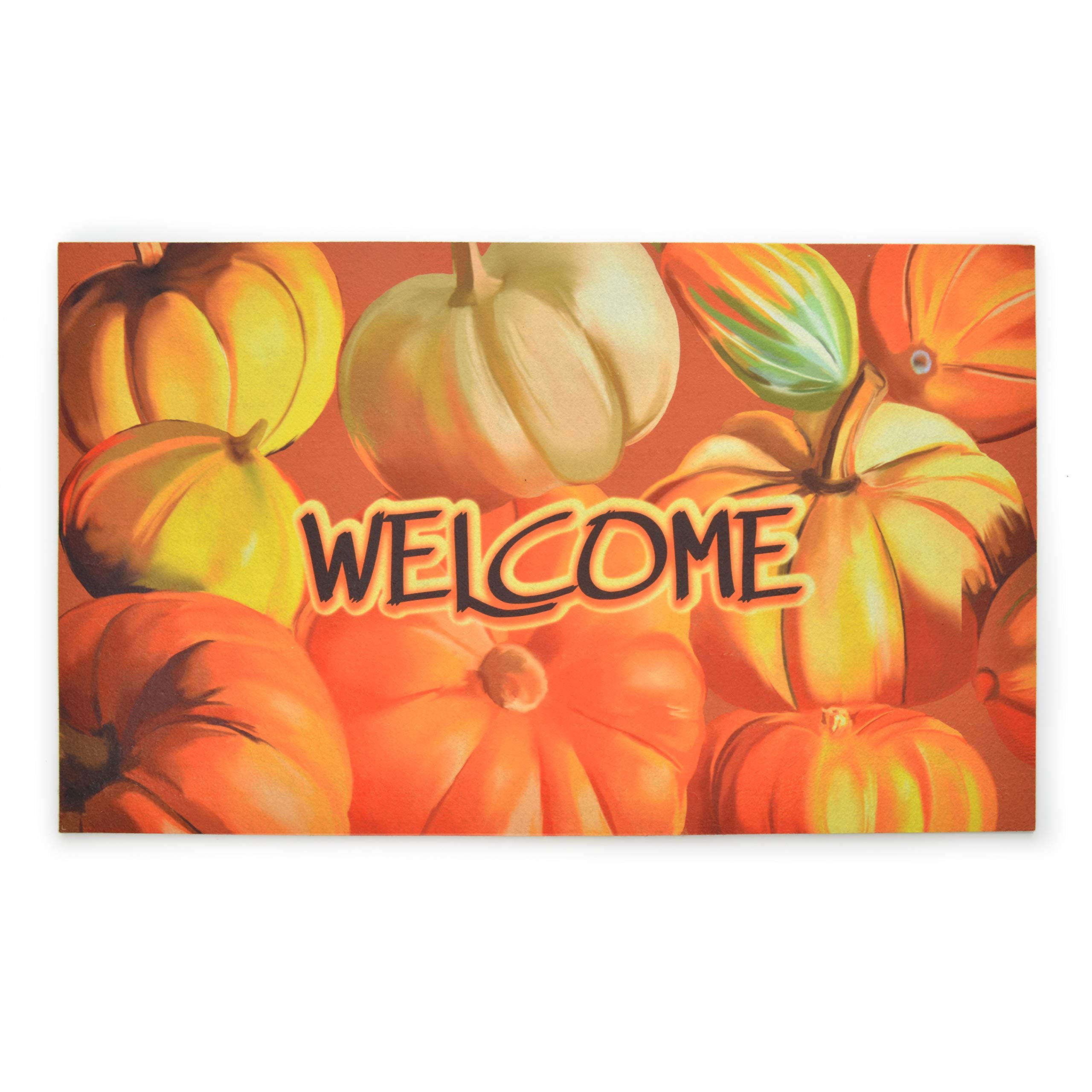Stephan Roberts Strb-15807-12 Recycled Rubber Doormat Eco-Friendly Holiday Floor Mat, 18' X 30', Bountiful Harvest