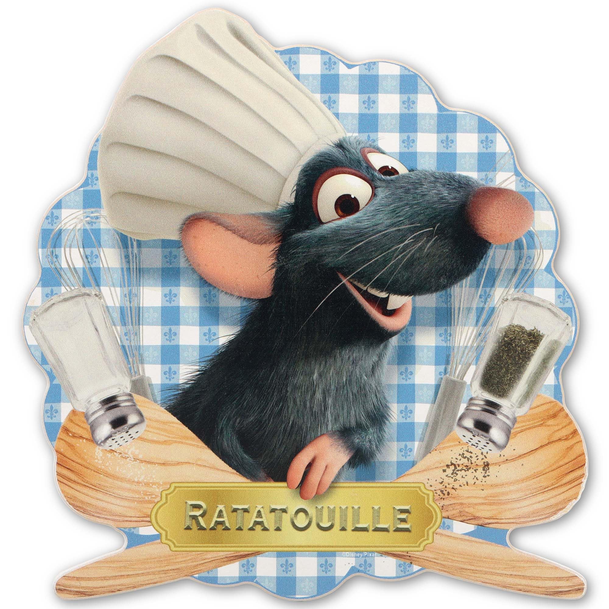 Open Road Brands Disney Pixar Ratatouille Wood Wall Decor - Fun Ratatouille Sign for Kitchen or Dining Room