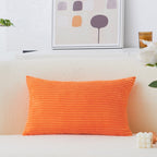 Home Brilliant Lumbar Pillow Cover Fall Super Soft 12X20 Inches Pillow Cover Corduroy Rectangle Throw Pillowcase For Bedding Cou