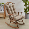 Sweet Home Collection Rocking Chair Cushion Premium Pads Non Skid Slip Backed Set Of Upper And Lower With Ties, Case Pack (Pack