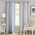 Achim Home Furnishings Spectrum Rod Pocket Window Curtain Panel, 50 x 84, Rose Quartz/Serenity