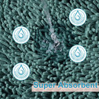 Luxury Bathroom Rug Mat 24X16+20X32, Extra Soft And Absorbent Chenille Bath Rugs, Plush Shaggy Bathroom Carpet, Non-Slip Bathtub