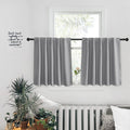 PONY DANCE Bedroom Window Curtains - Back Tab & Rod Pocket Drapes Window Treatments Privacy Protect/Blackout Curtain Panels for 