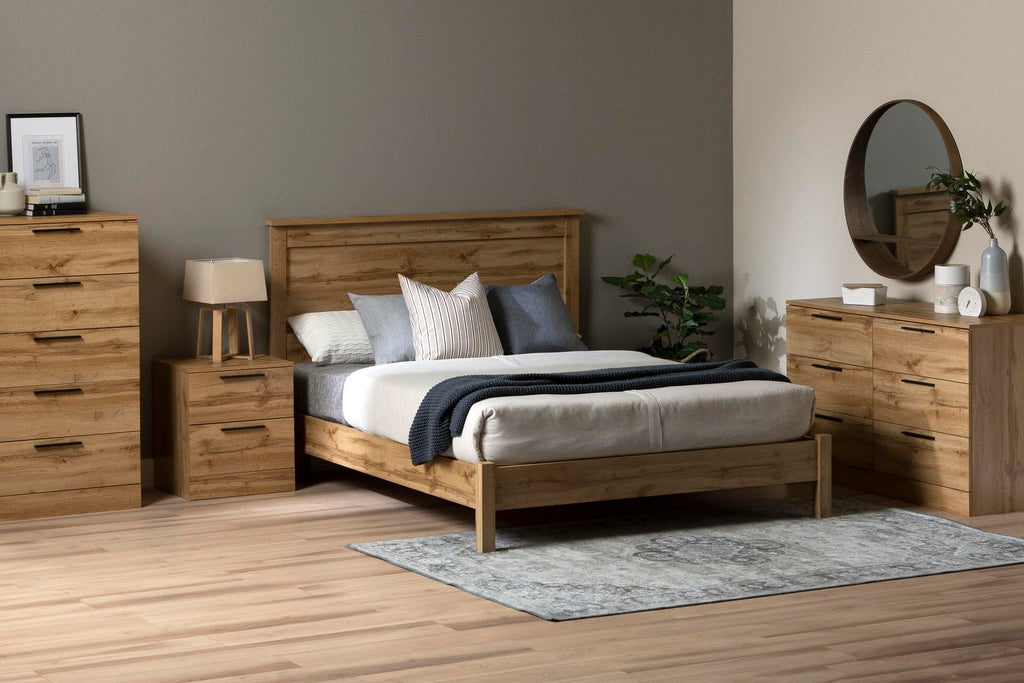 South Shore Furniture Step One Essential 2-Drawer Nightstand, Nordik Oak