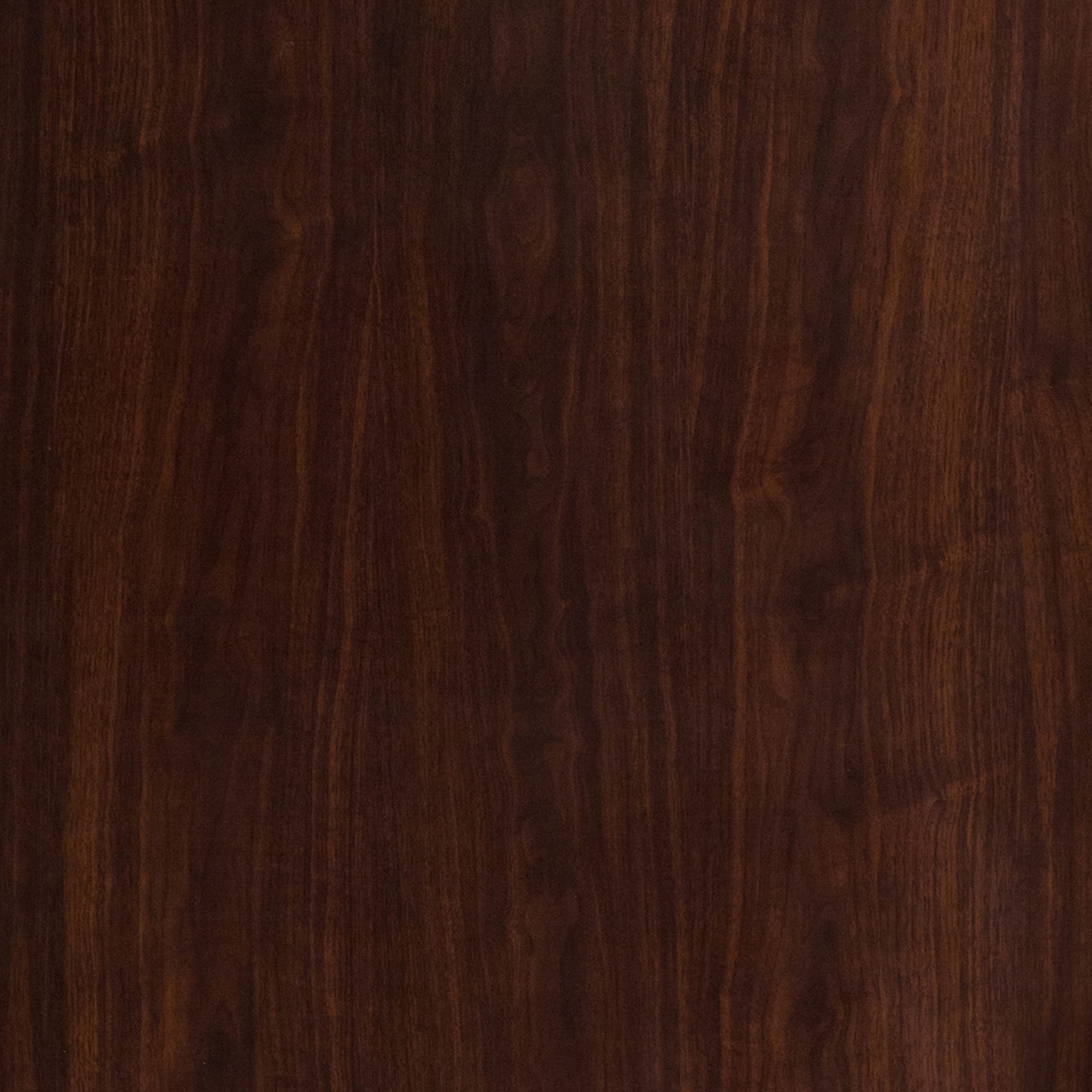 Flash Furniture Glenbrook 30&quot; X 48&quot; Rectangular High-Gloss Walnut Resin Table Top With 2&quot; Thick Edge