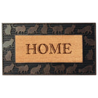A1Hc Natural Coir And Rubber Large Door Mat, 18X30, Thick Durable Doormats For Door Entrance, Heavy Duty, Thin Profile Door Mat,