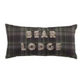 Donna Sharp Throw Pillow - Bear Panels Lodge Decorative Throw Pillow With Bear Design - Rectangle