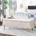 Apeaka Velvet Storage Bench Bedroom End of Bed Upholstered Tufted Settee Bench for Living Room Entryway Rectangular Storage Otto