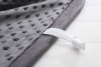 F.Y.Dreams Weighted Blanket Duvet Cover 60X80 Inches With 8 Ties,Zipper On Long Side/Cotton&Minky Dot, Dark Grey/Just Duvet Cove