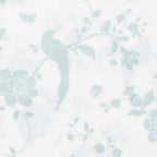 Laura Ashley - Queen Sheets, Soft Sateen Cotton Bedding Set - Sleek, Smooth, & Breathable Home Decor (Garden Palace Blue, Queen)
