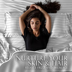 Decolure Striped Satin Sheets Set King 6Pc - Comfy Luxury Silk Feel Satin Sheets King - Elegant Silky Soft King Size Satin Bed S