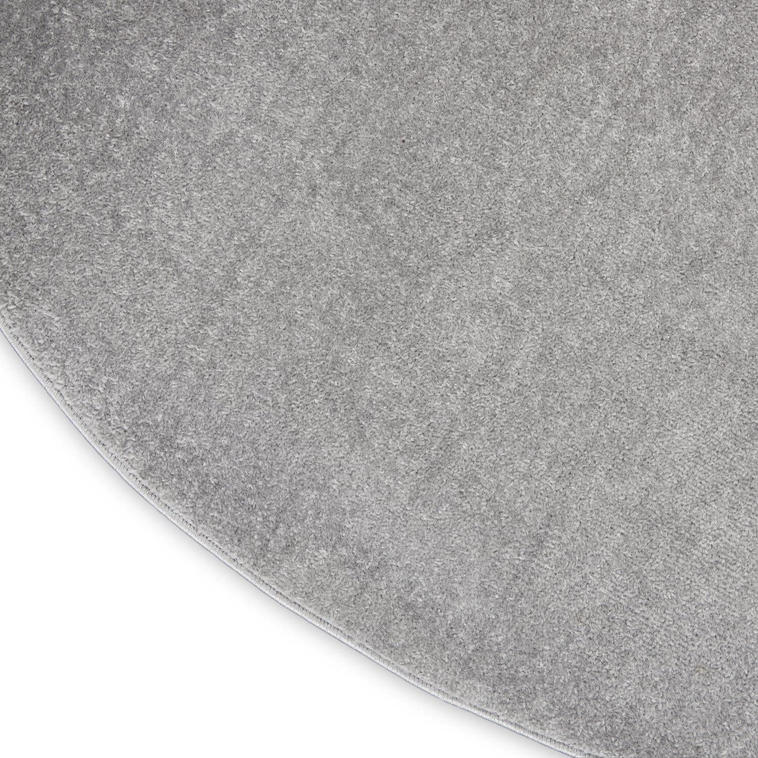 Nourison Essentials Indoor/Outdoor Silver Grey 10' X Round Area Rug, Easy Cleaning, Non Shedding, Bed Room, Living Room, Dining Room, Backyard, Deck, Patio (10 Round)