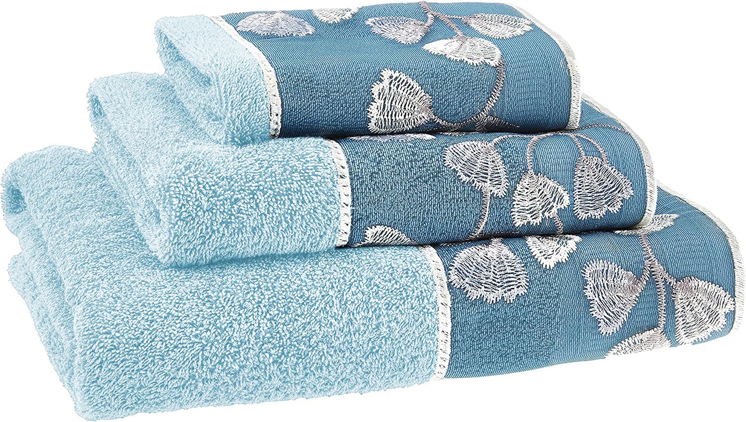 Zahari Home Capri Bathroom Towel Set 3 Piece Towel Bath Towel, Hand Towel and Wash Towel Modern Decor Beautiful Unique Design St