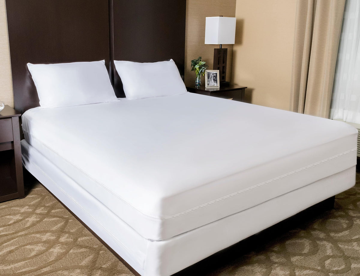 Zippered Full (8'-11' Depth) Mattress Protector - Bed Bug Waterproof Mattress Cover, Premium Quality Hypoallergenic Encasement