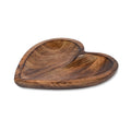 EDHAS Mango Wood Heart Curved Shaped Decorative Bowl for Table Centerpieces Home Party Wedding D  cor (10 x 10 x 1.5)