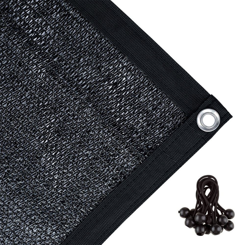 Agfabric 70% Sunblock Shade Cloth With Grommets For Garden Patio 10 X 12, Black