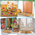 Ceenna Summer Welcome Doormat Ice Pop Coir Doormat With Non Slip Backing Summer Mat Front Porch Rugs For Home Entrance Anniversa