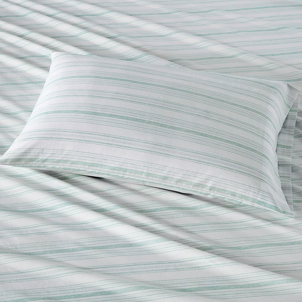 Comfort Spaces 100% Cotton Sheet Set Breathable, Lightweight, Soft With 14' Elastic Pocket Fits Up To 16' Mattress, All Season Cozy Bedding, Matching Pillow Case, King Good Vibes 4 Piece