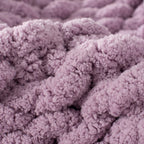 Carriediosa Chunky Knit Throw Blanket 50'' X 60'', 100% Hand Made Large Chenille Loop Yarn Soft Fluffy Throws For Couch Sofa Bed