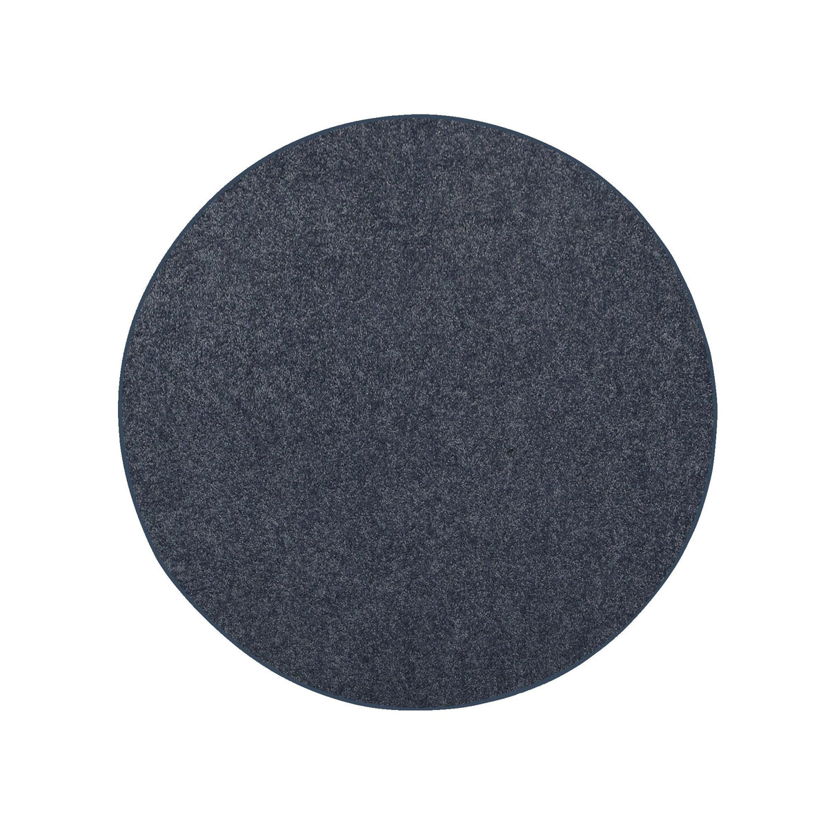Pet Friendly Solid Color Area Rugs Petrol Blue - 3' Round, Indoor, Stain Resistant, Perfect for Living Room, Bedroom, Dining Roo