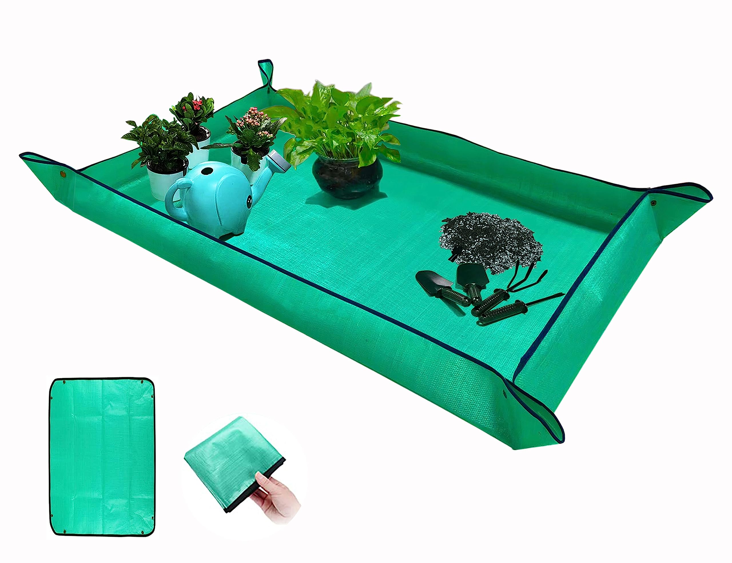 Biuwing Extra Large Plant Repotting Mat,Thickened Waterproof For Indoor Plant Transplanting And Mess Control,Foldable Succulent