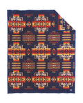 Pendleton Chief Joseph Wool Blanket, Navy, Twin Size