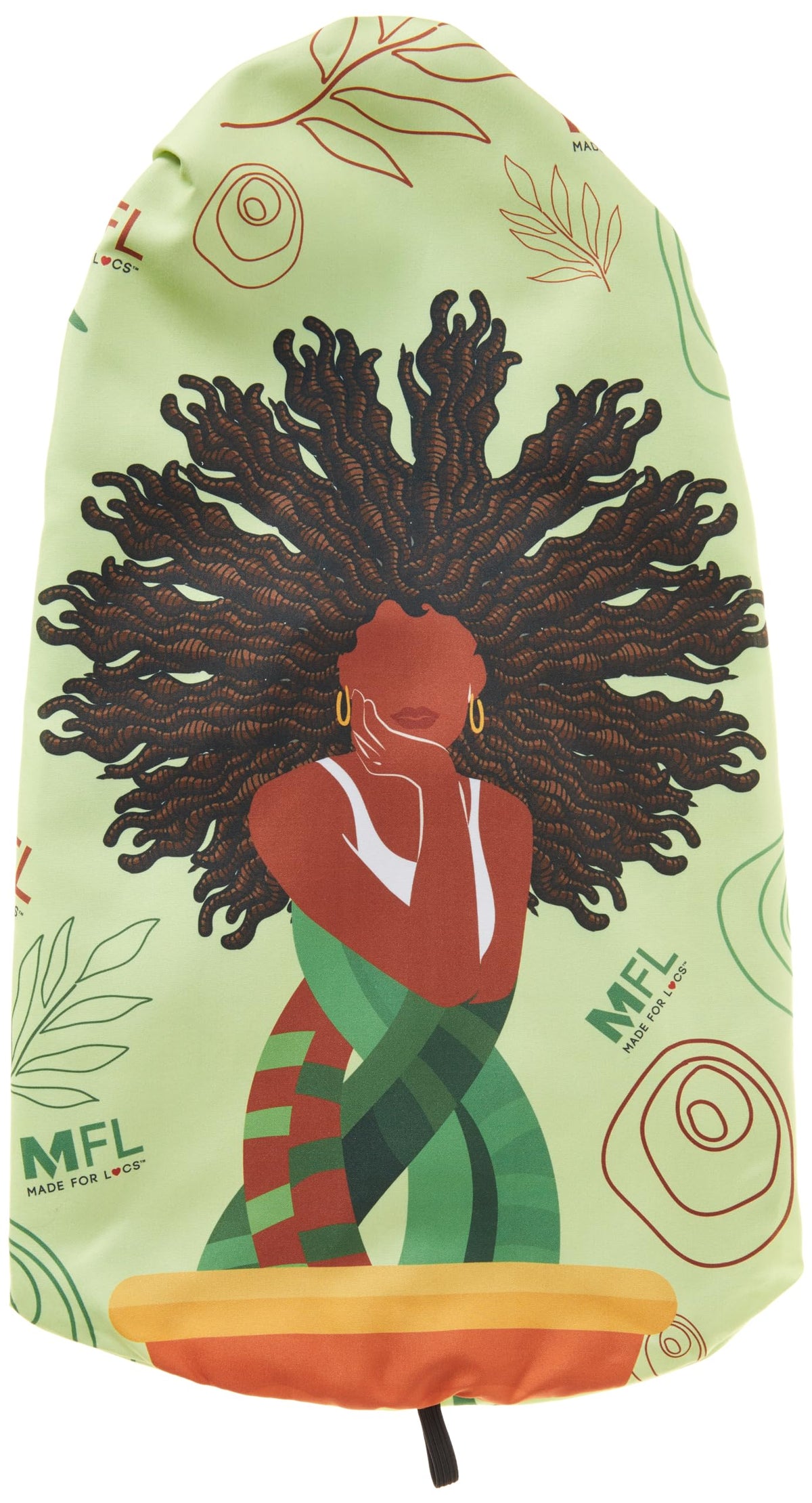 Loc Queen Affirmation Long Adjustable Bonnet (Goddess Bonnet)