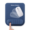Univo Colors Superfine Fiber Soft Memory Foam Ergonomic Mouse Pad With Wrist Rest Support, Comfortable Large Navy Blue Mousepad