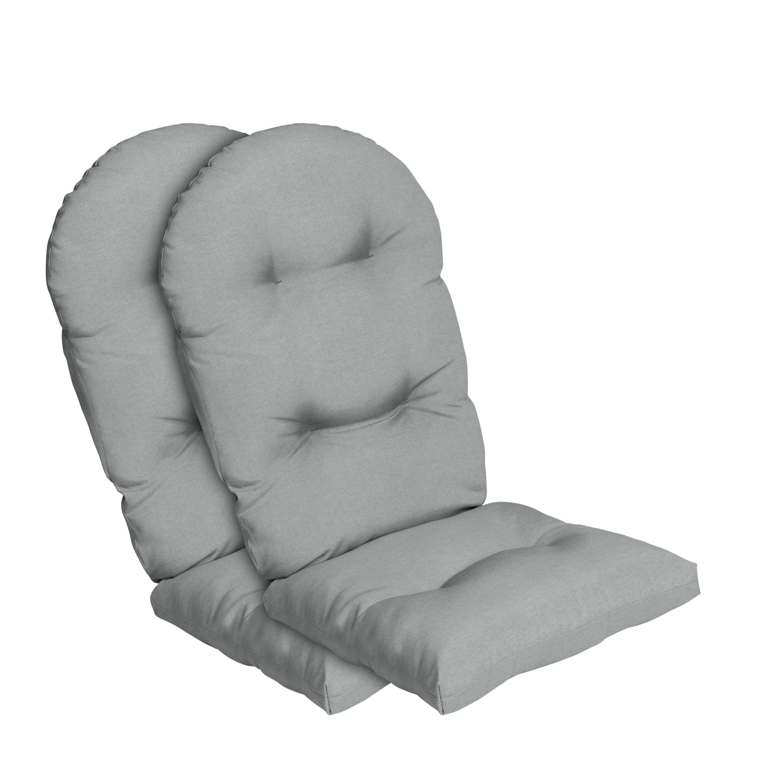 Arden Selections Oceantex Plush Modern Tufted Rocking Chair Cushion, 2 Pack, 20 X 18, Rain-Proof, Fade Resistant, Cushions For R