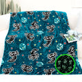 Japdnk Axolotl Blanket Glow In The Dark Blanket Girls Cute Animal Dark Blue Throw Blankets Axolotl Gifts Decor Stuff Toys For Ki