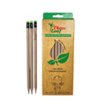 Three Leaf Recycled Paper Pencils (Pack Of 10) - 100% Eco Friendly, Earth Friendly Pencil With Latex Free Eraser - Non Toxic Woo
