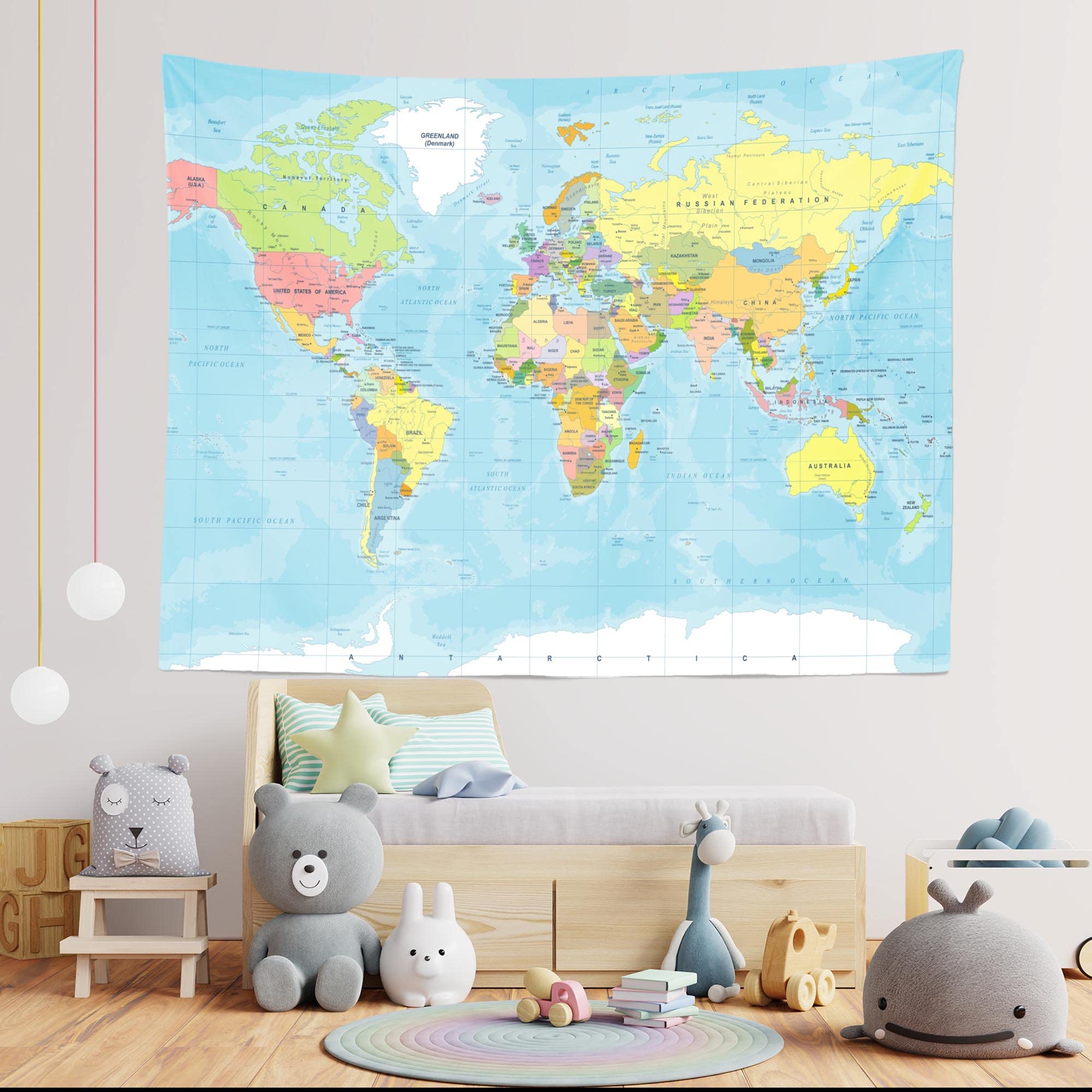 Corfoto 5X3Ft World Map Backdrop Adventure Begins Travel Boys Baby Shower Party Decorations Map Backdrops Around World Adventure