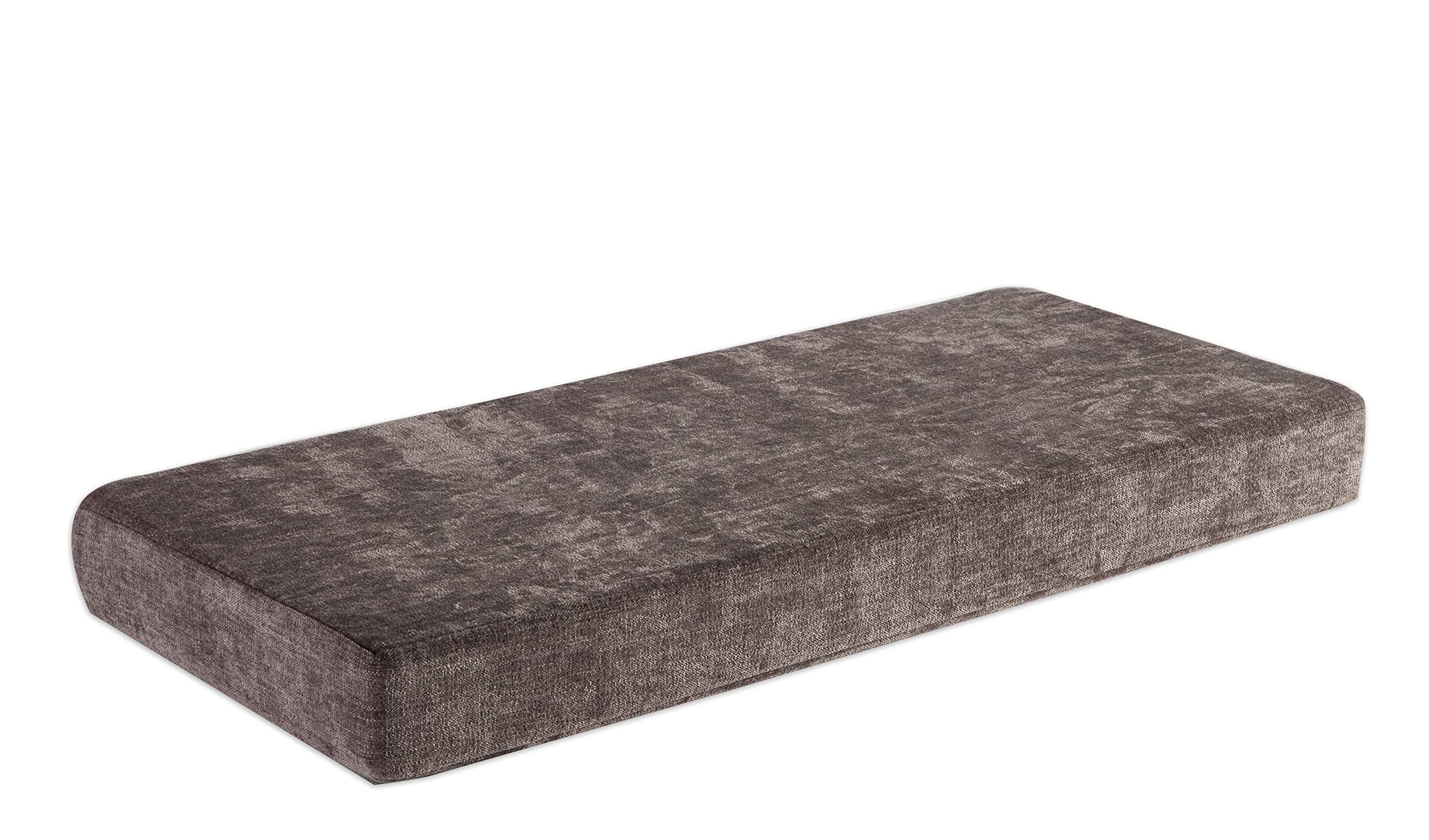 Loveboat Bench Cushion 40X18 Inch Soft Non-Slip Furniture Cushions For Bench Couch Swing Setee With Ties, Brown