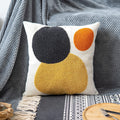 Cottonfry Decorative Embroidered Throw Pillow Covers For Couch Sofa Bedroom Kids (16X16, Circled)