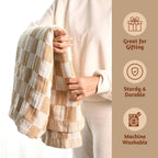 Folkulture Fall Throws For Couch 50'' X 60'', 100% Recycled Cotton Couch Blanket And Throws For Chair, Throw Blanket For Couch O