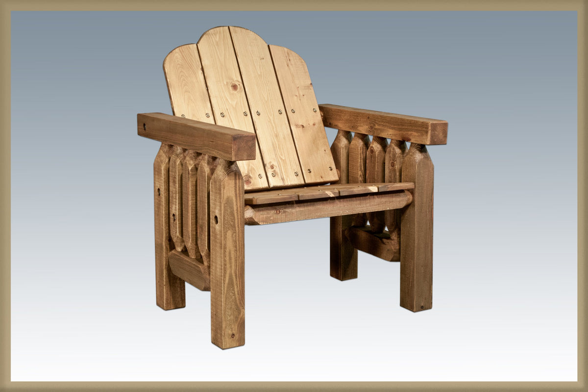 Montana Woodworks Homestead Collection Deck Chair, Exterior Stain Finish