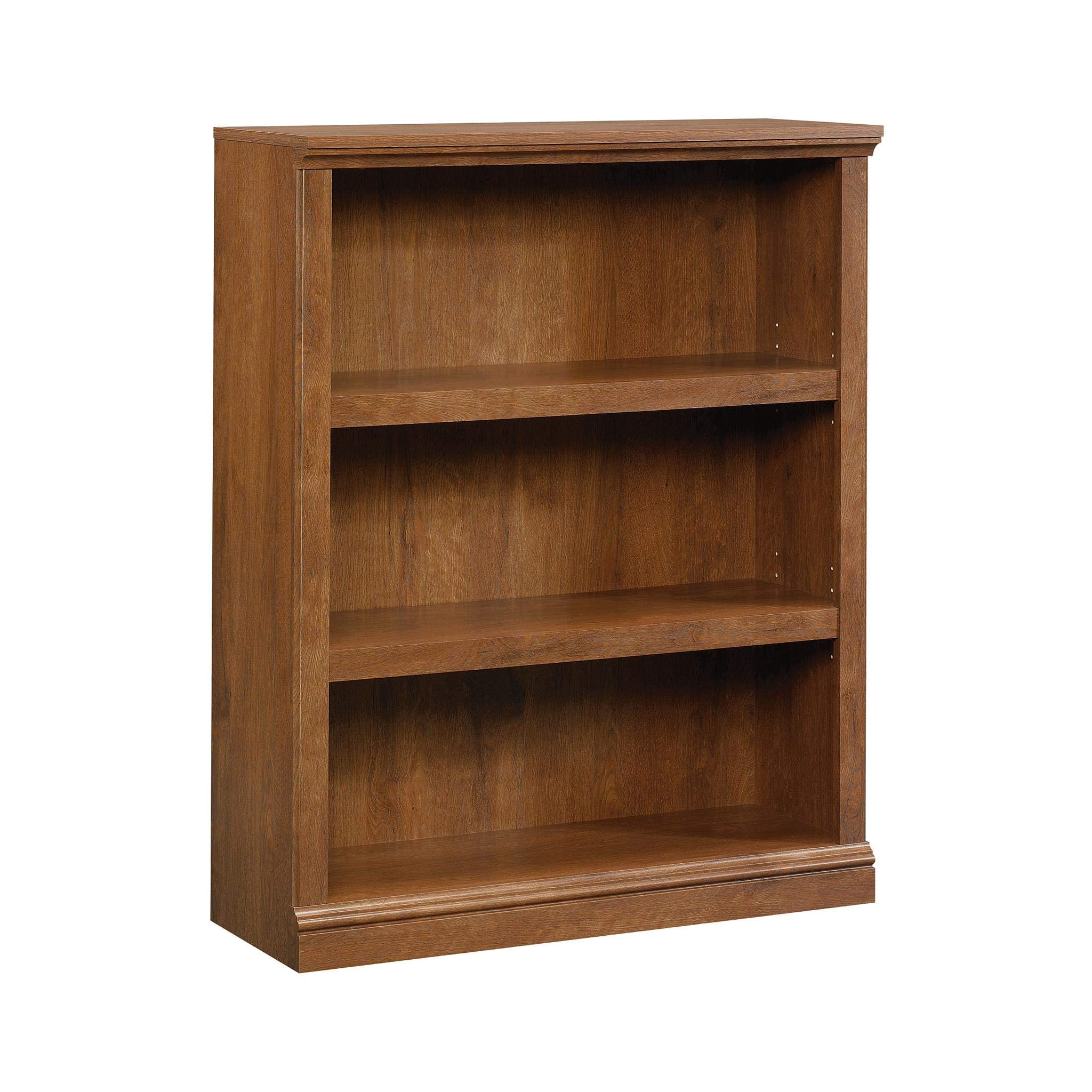 Sauder Miscellaneous Storage 3-Shelf Bookcase/ Book shelf, Oiled Oak finish