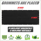 Colourtree 6' X 50' Black Fence Privacy Screen Windscreen Cover Fabric Shade Tarp Netting Mesh Cloth - Commercial Grade 170 Gsm - Cable Zip Ties Included - We Make Custom Size