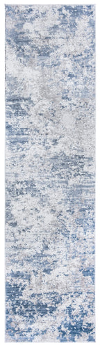 Safavieh Amelia Collection Runner Rug - 2'2'' X 12', Grey & Blue, Modern Abstract Design, Non-Shedding & Easy Care, Ideal For Hi