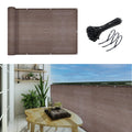 Gardenlux 3'X10'Balcony Privacy Screen Cover Fence Cover Uv Protection Weatherproof Windscreen Heavy Duty For Patio, Backyard,Br