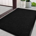 Door Mat Heavy Duty Outdoor Indoor Doormat Low Profile Front Door Mat Large 48X72 Inch Black Entrance Welcome Mats Easy Clean Pa