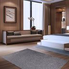Pet Friendly Solid Color Area Rugs Grey - 9' X 12' Rectangle, Indoor, Stain Resistant, Perfect For Living Room, Bedroom, Dining