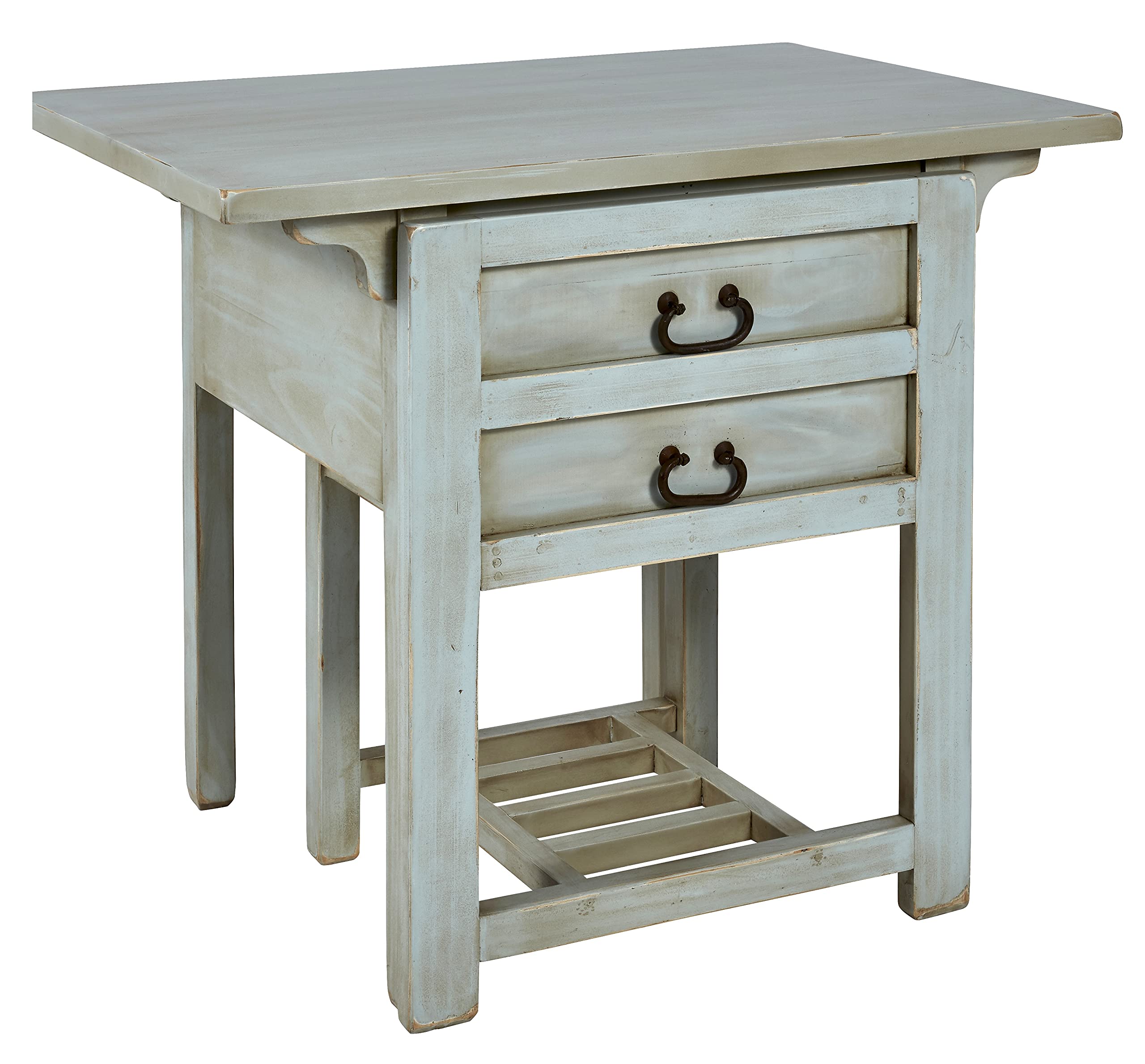 Progressive Furniture Remi Desk With Chair, Light Seafoam