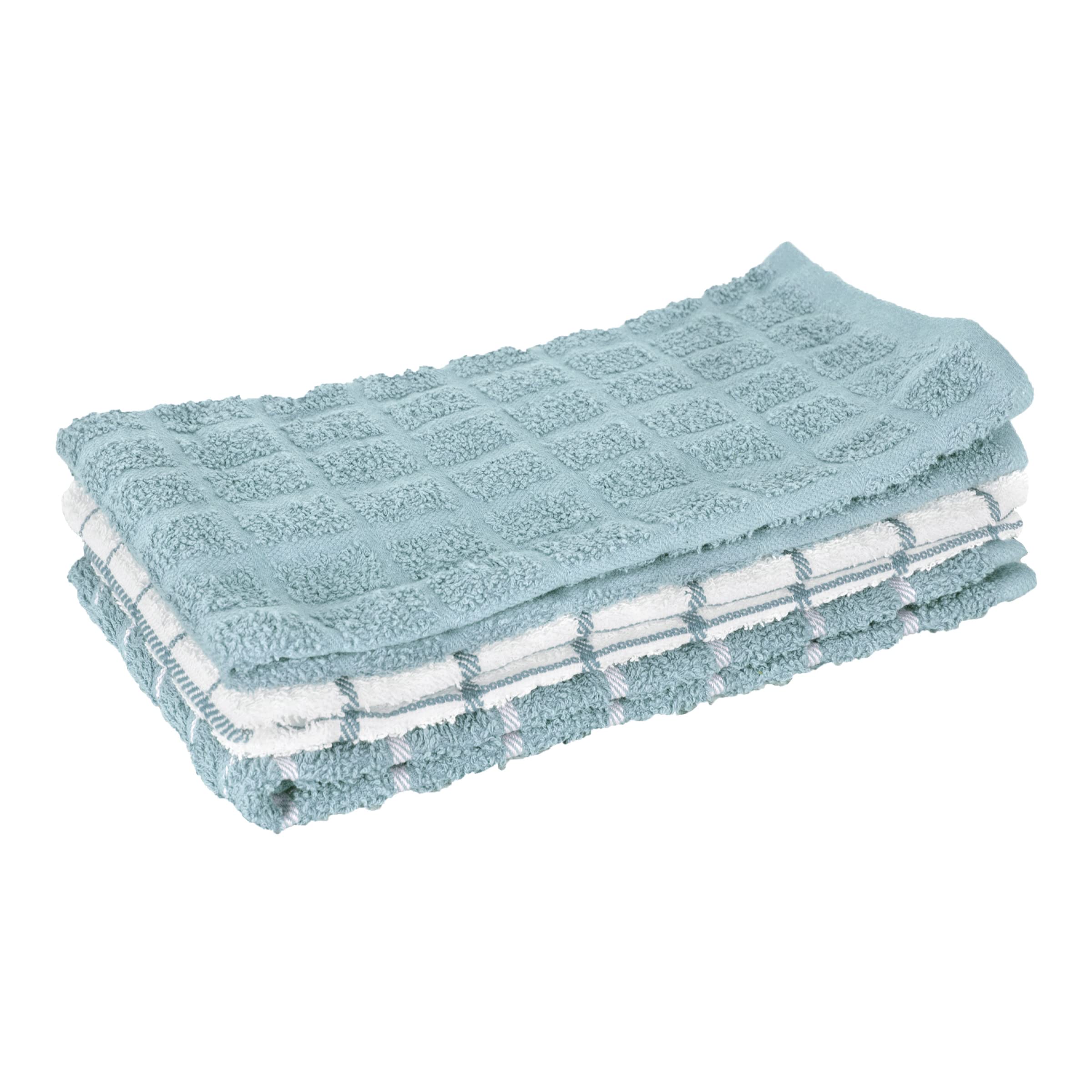 RITZ 100% Cotton Terry Kitchen Dish Towel, 25 x 15, Dew